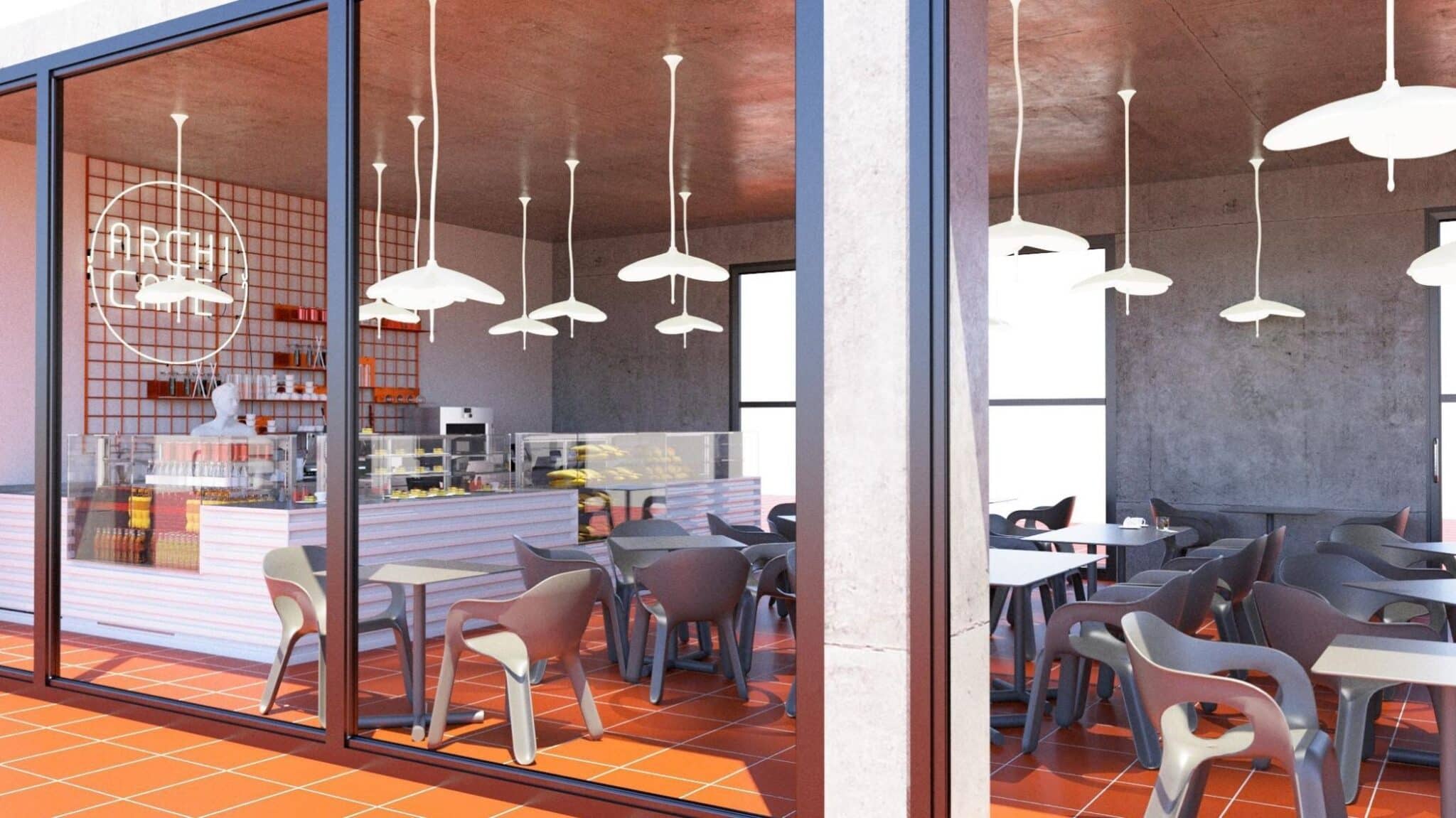 FESCHU Archicafe posezeni detail FESCHU_3D_Agrola-regály vitríny