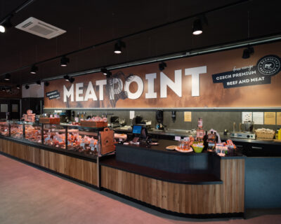 Meatpoint Praha Dejvice řeznictví bistro rekonstrukce prodejny